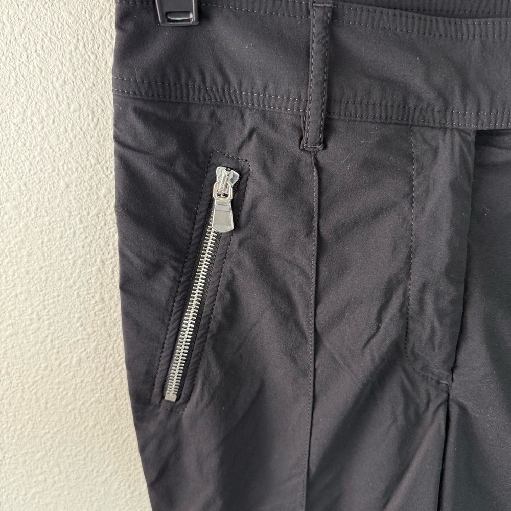 Anatomie Black Cropped Slim Zip-Detail Pants - Picture 7 of 15